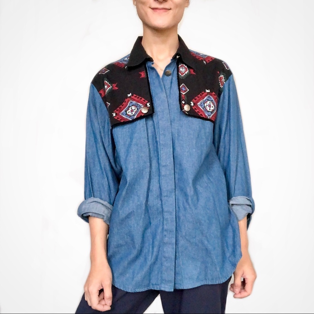 NWT Deadstock Wrangler Silver Lake top
